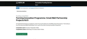 Farming Innovation Programme Funding