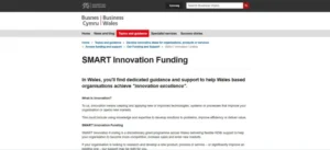 SMART Innovation Funding Wales