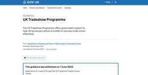 UK Trade Show Programme