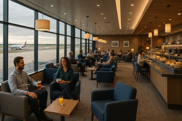 Which is the Best Lounge at Manchester Airport Terminal 2 in the UK?