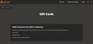 Just Eat Gift Card