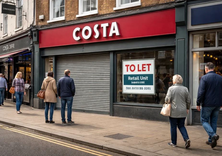 Costa Coffee Closures UK