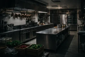 Michelin-starred chef restaurant kitchen