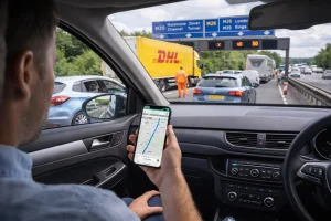 Travelling on the M20 in Kent