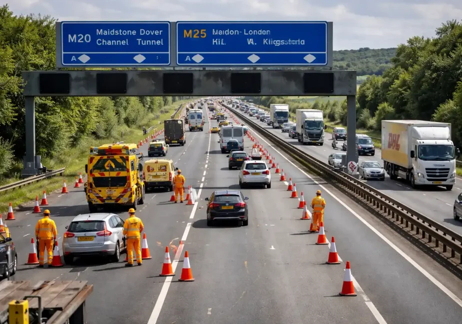 m20 kent vehicle bridge closure