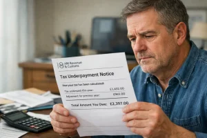 Underpaid Tax from a Previous Year