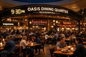 When Does the Oasis Dining Quarter Close at Meadowhall