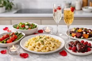 Are there vegetarian or alcohol‑free options in the meal deal