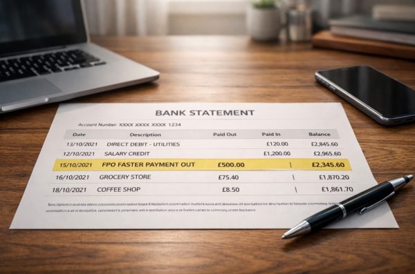 fpo on bank statement