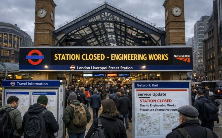 liverpool street station closure
