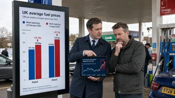 Petrol and Diesel Prices Rising in the UK Due to the Iran War