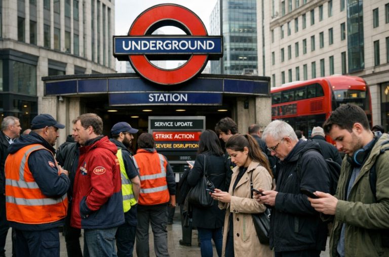 London Tube Drivers Continue Industrial Action Causing Major Travel Disruptions