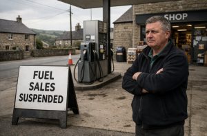 Why Did Youlgrave Garage Suspend Fuel Sales in Derbyshire