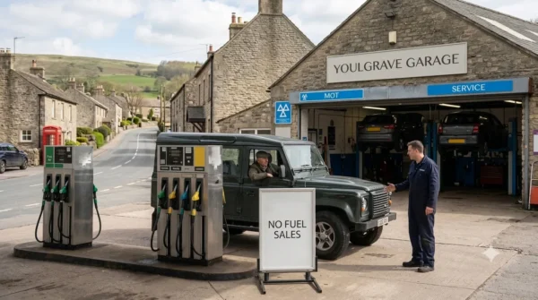 Youlgrave Garage Suspends Fuel Sale