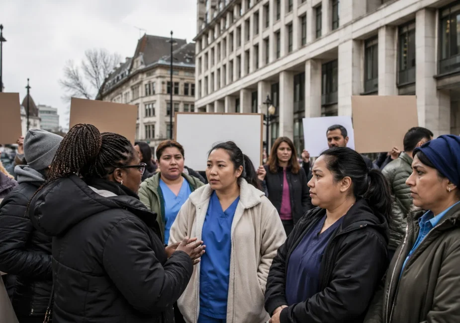 UNISON Migrant Care Worker Protest