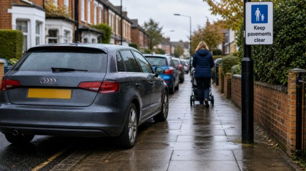 england pavement parking ban 2026