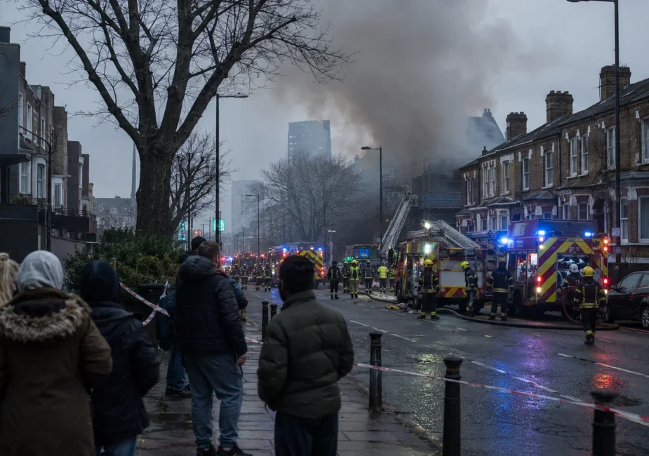 Fire in Golders Green