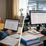 UK claimant and banking professional illustrating limited DWP bank account checks under 2026 eligibility verification rules.