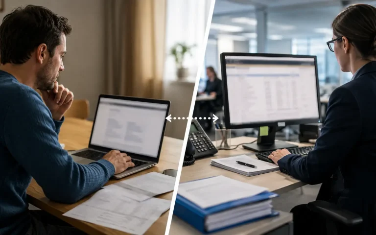 UK claimant and banking professional illustrating limited DWP bank account checks under 2026 eligibility verification rules.