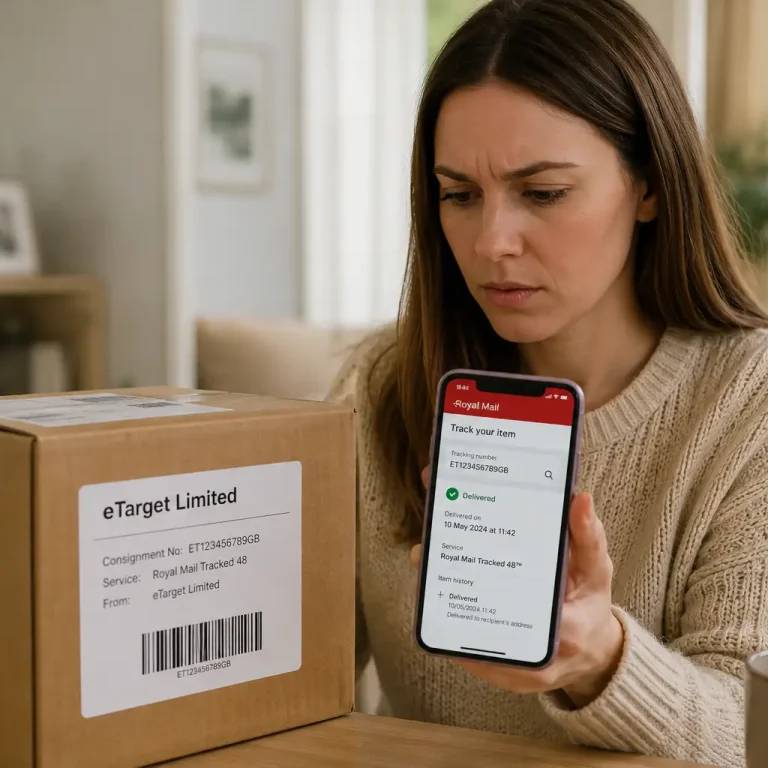 eTarget Limited Parcel What It Means and How UK Shoppers Can Check a Delivery Safely