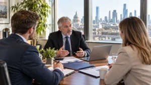 Insurance broker meeting