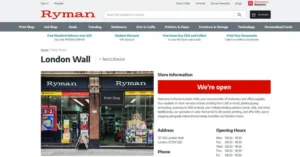 Ryman London Wall